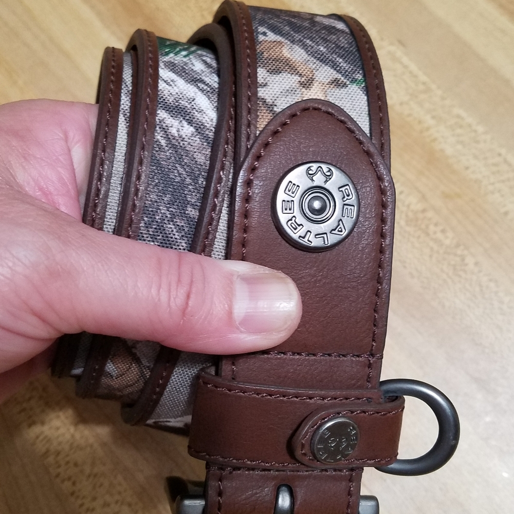 Realtree leather belt